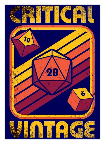 RPG Vintage Critical Dice