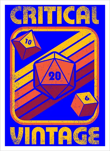 RPG Vintage Critical Dice