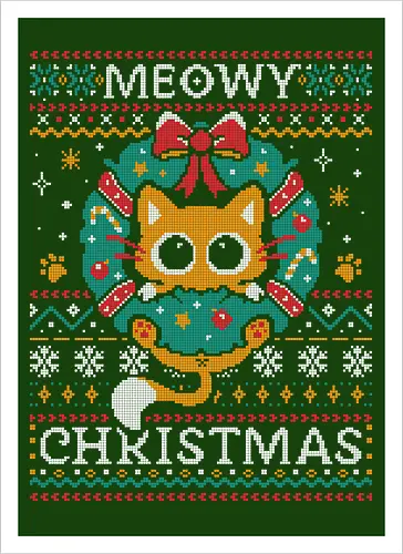 Meowy Christmas Cat