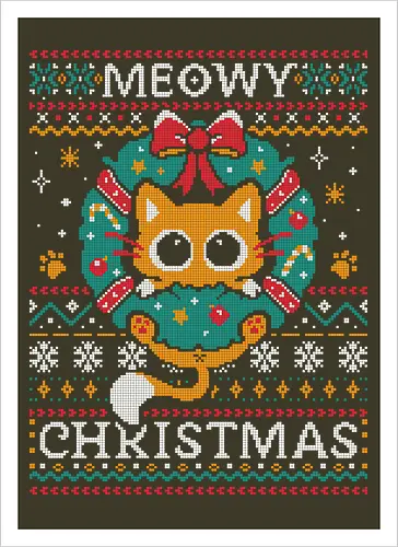 Meowy Christmas Cat