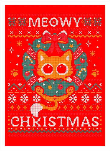 Meowy Christmas Cat