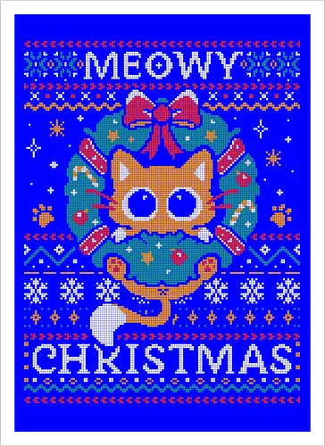 Meowy Christmas Cat
