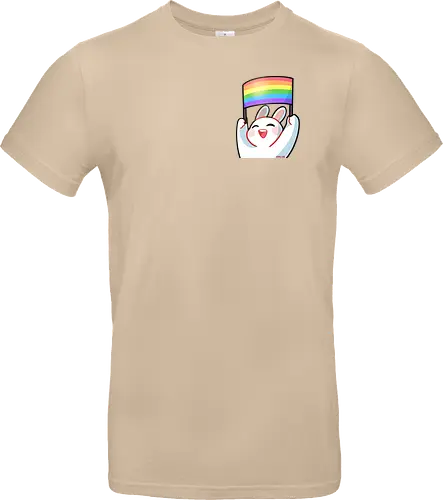 Bunnie Pride - bunny, pride, liebe, beauty, diversity, cute, positive, comic, affirmation, rainbow - Standard T-Shirt