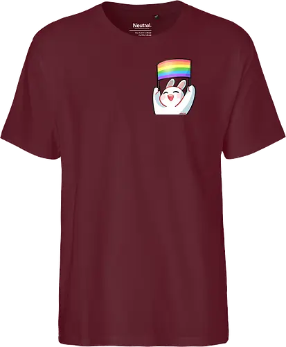 Bunnie Pride - bunny, pride, liebe, beauty, diversity, cute, positive, comic, affirmation, rainbow - Fairtrade T-Shirt