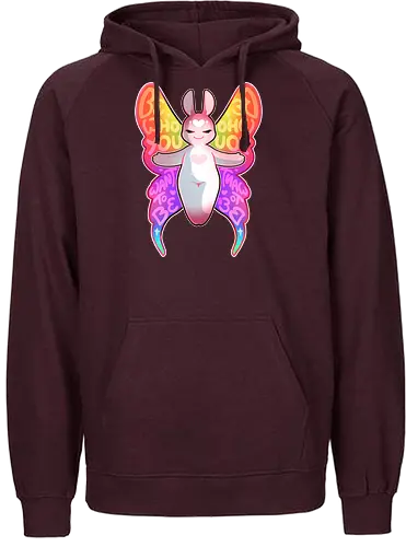 Be who you want to be - Butterfly - bunny, pride, liebe, beauty, embrace, diversity, cute, positive, comic, affirmation, Schmetterling - Fairtrade Hoodie