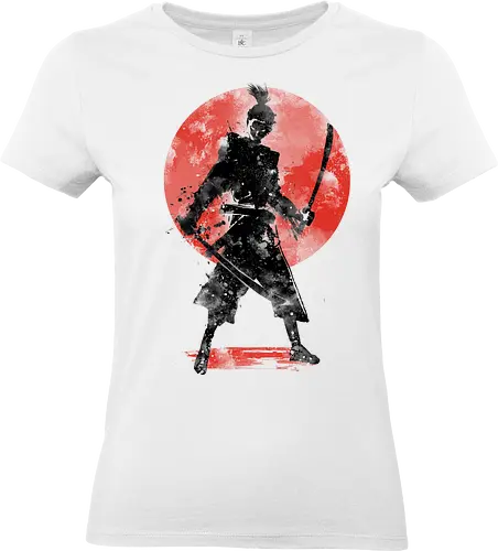Splash Ronin - samurai, japan, medieval Japan, warrior, red sun, ronin - Standard T-Shirt (Frauen)