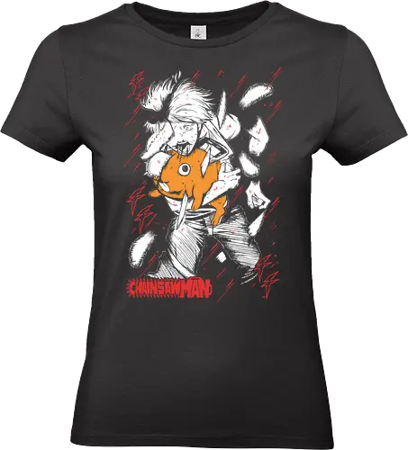 Denji and Pochita man - Chainsaw - Tokyo, Otaku, Gift, Cool, Kawaii, Anime, Manga, Angry, Japanese Art, Aesthetic, Manga Style, Revengers, Zylixzen, Aggressive, Gamer - Standard T-Shirt (Frauen)