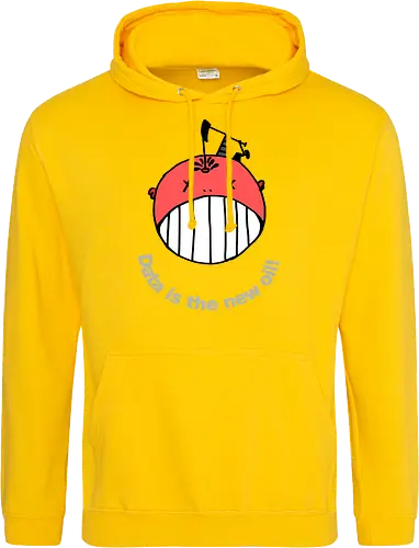 Data is the new oil, helle Schrift