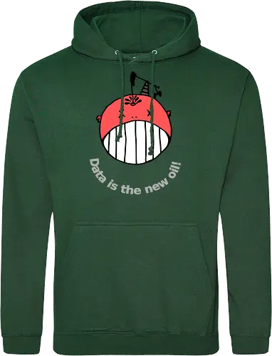 Data is the new oil, helle Schrift