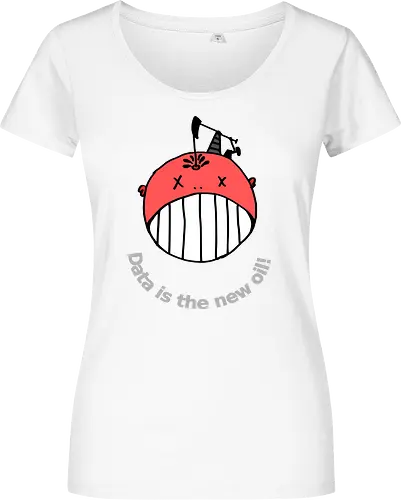 Data is the new oil, helle Schrift