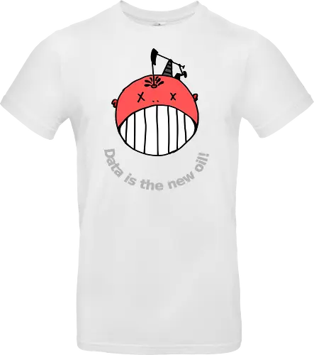 Data is the new oil, helle Schrift