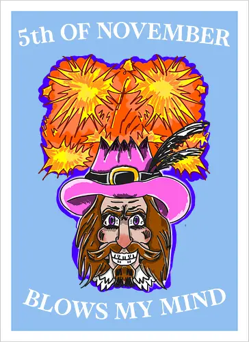 5. November Lustige Feier Guy Fawkes Bonfire Night