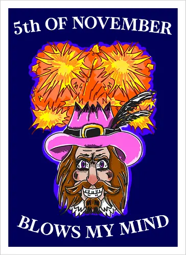 5. November Lustige Feier Guy Fawkes Bonfire Night