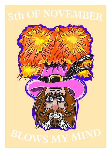 5. November Lustige Feier Guy Fawkes Bonfire Night