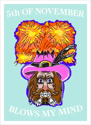 5. November Lustige Feier Guy Fawkes Bonfire Night