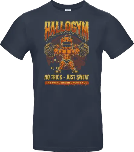 HalloGym - No Trick Just Sweat Gym Halloween Tee for Fitness Lovers