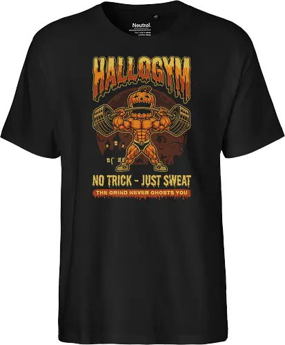 HalloGym - No Trick Just Sweat Gym Halloween Tee for Fitness Lovers