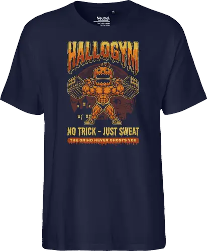 HalloGym - No Trick Just Sweat Gym Halloween Tee for Fitness Lovers