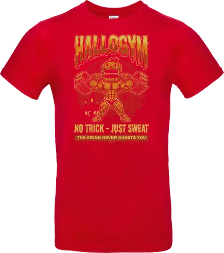 HalloGym - No Trick Just Sweat Gym Halloween Tee for Fitness Lovers