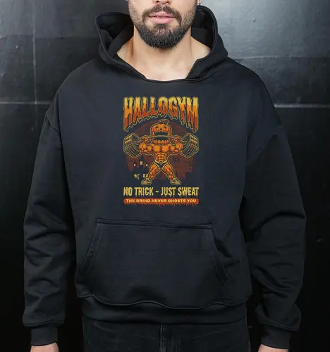 HalloGym - No Trick Just Sweat Gym Halloween Tee for Fitness Lovers