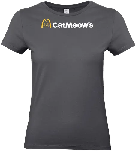 Cat Meow's Vintage Art - cat, woman, food, fast food, funny quote, mashup, funny, funny pop, funnytee, gaming, geek, humor, joke, meme, memes, nerd, parody, television, vintage - Standard T-Shirt (Frauen)