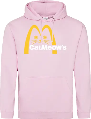 Cat Meow's Parody Art - cat, woman, food, fast food, funny quote, mashup, funny, funny pop, funnytee, gaming, geek, humor, joke, meme, memes, nerd, parody, television, vintage - Standard Hoodie