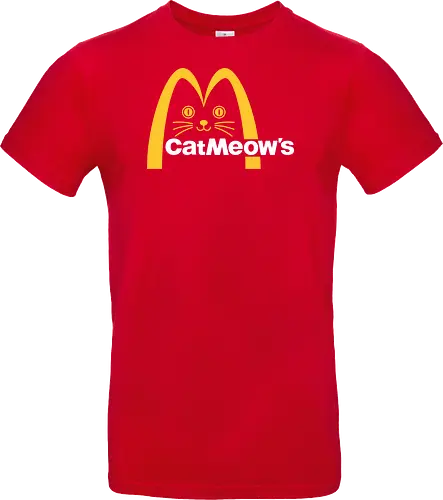Cat Meow's Parody Art - cat, woman, food, fast food, funny quote, mashup, funny, funny pop, funnytee, gaming, geek, humor, joke, meme, memes, nerd, parody, television, vintage - Standard T-Shirt