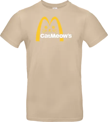 Cat Meow's Parody Art - cat, woman, food, fast food, funny quote, mashup, funny, funny pop, funnytee, gaming, geek, humor, joke, meme, memes, nerd, parody, television, vintage - Standard T-Shirt