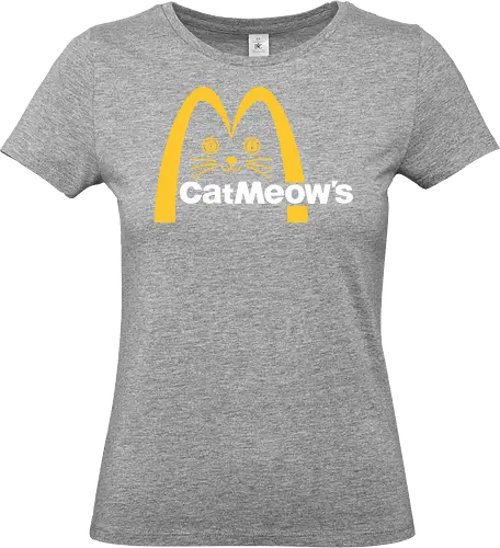Cat Meow's Parody Art - cat, woman, food, fast food, funny quote, mashup, funny, funny pop, funnytee, gaming, geek, humor, joke, meme, memes, nerd, parody, television, vintage - Standard T-Shirt (Frauen)