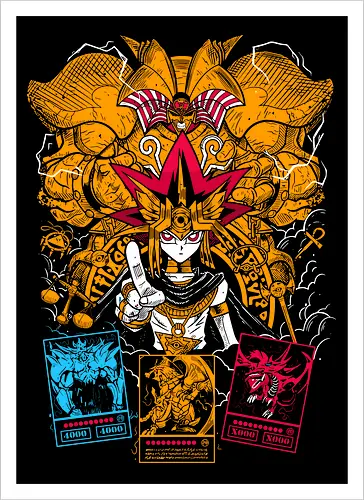 Yami Yugi and the Egyptian Gods