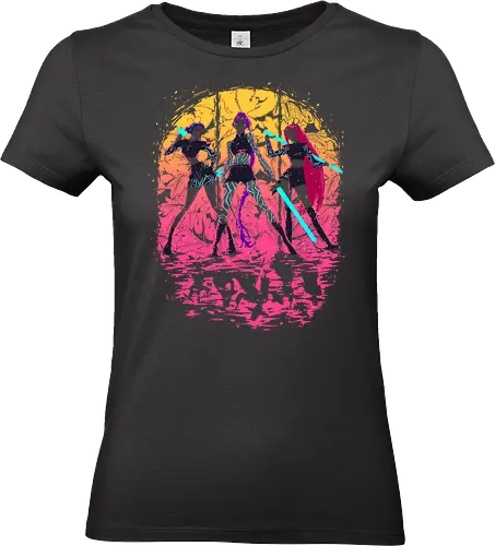 Born to Shine - Huntrix, Kpop Demonhunters, Kpop, Derpy Tiger - Standard T-Shirt (Frauen)
