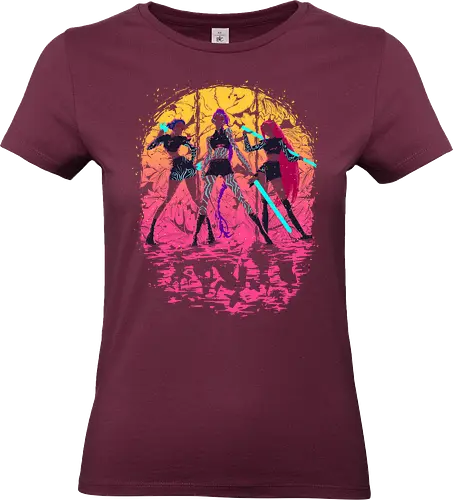 Born to Shine - Huntrix, Kpop Demonhunters, Kpop, Derpy Tiger - Standard T-Shirt (Frauen)