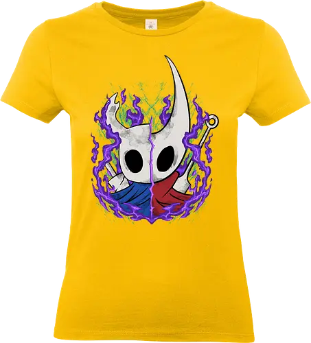knight and hornet  - awesome, hero, game, silksong, hollowknight, knight, lancer, beetle, insect, adventure, cool - Standard T-Shirt (Frauen)