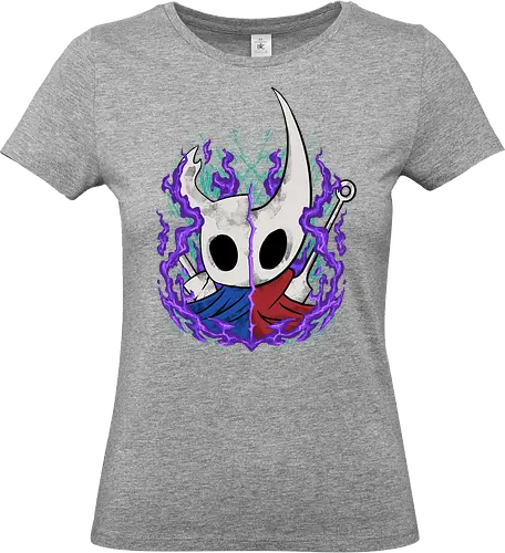 knight and hornet  - awesome, hero, game, silksong, hollowknight, knight, lancer, beetle, insect, adventure, cool - Standard T-Shirt (Frauen)