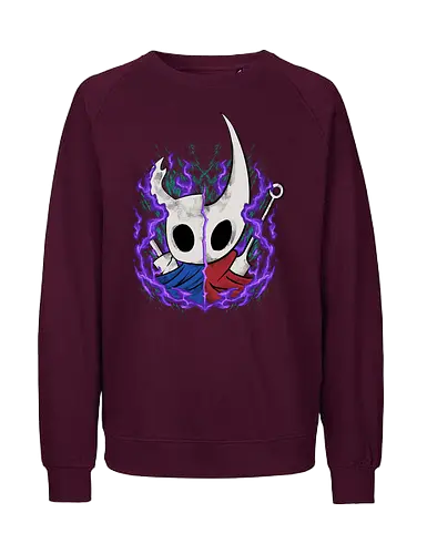 knight and hornet  - awesome, hero, game, silksong, hollowknight, knight, lancer, beetle, insect, adventure, cool - Fairtrade Sweatshirt