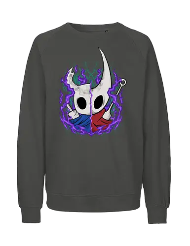 knight and hornet  - awesome, hero, game, silksong, hollowknight, knight, lancer, beetle, insect, adventure, cool - Fairtrade Sweatshirt