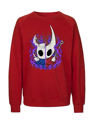 knight and hornet  - awesome, hero, game, silksong, hollowknight, knight, lancer, beetle, insect, adventure, cool - Fairtrade Sweatshirt