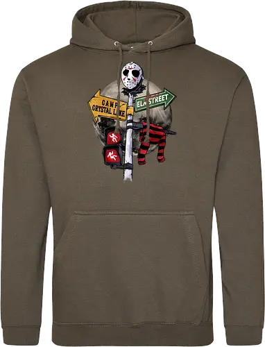 curse land - horror, halloween, jasonvoorhees, freddy krueger, friday13th, horror movies, slasher, halloween town, hocus pocus, elmstreet, nightmare - Standard Hoodie