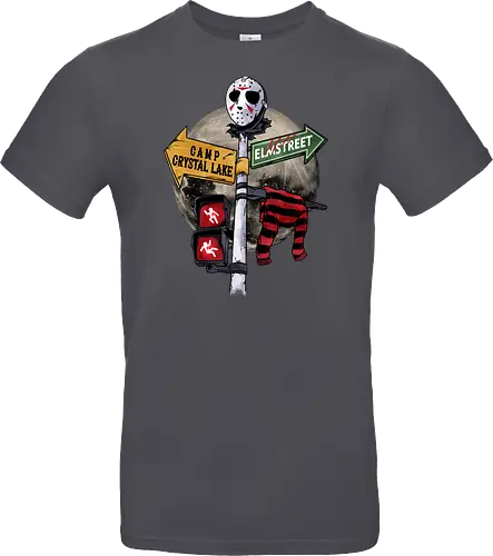 curse land - horror, halloween, jasonvoorhees, freddy krueger, friday13th, horror movies, slasher, halloween town, hocus pocus, elmstreet, nightmare - Standard T-Shirt