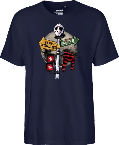 curse land - horror, halloween, jasonvoorhees, freddy krueger, friday13th, horror movies, slasher, halloween town, hocus pocus, elmstreet, nightmare - Fairtrade T-Shirt