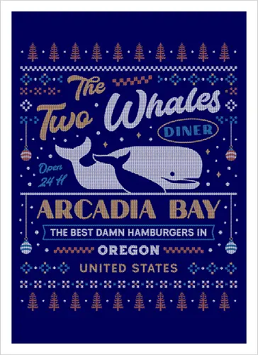 Two Whales Diner Ugly Sweater