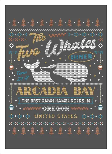 Two Whales Diner Ugly Sweater