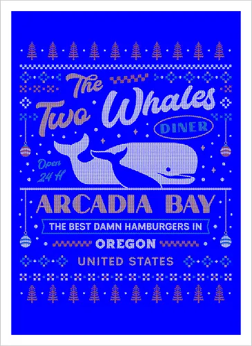 Two Whales Diner Ugly Sweater