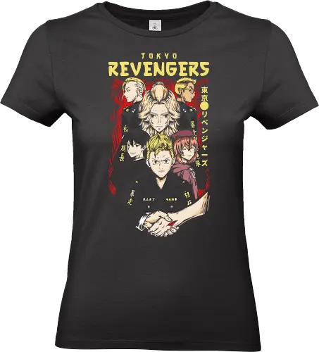  Tokyo Manji Brotherhood - Revenger, Tokyo Manji Gang, Toman, Mikey, geek art, stylish, gang anime, action., Draken, Takemichi, anime, manga, fan art, t-shirt design, art print, brotherhood, delinquent, cool anime art - Standard T-Shirt (Frauen)