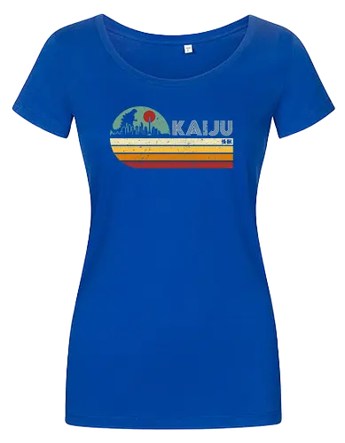 Kaiju vintage - anime, manga, japan, japanese art, retro, vintage, terror movie, great monster, king of the monsters, kaiju, Kaiju - Damen T-Shirt