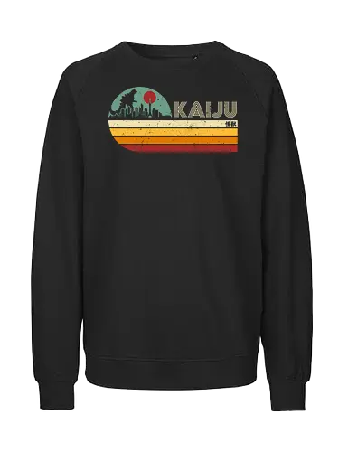 Kaiju vintage - anime, manga, japan, japanese art, retro, vintage, terror movie, great monster, king of the monsters, kaiju, Kaiju - Fairtrade Sweatshirt