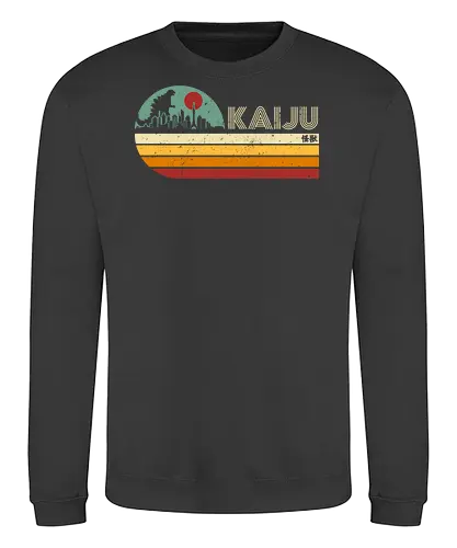 Kaiju vintage - anime, manga, japan, japanese art, retro, vintage, terror movie, great monster, king of the monsters, kaiju, Kaiju - Sweatshirt