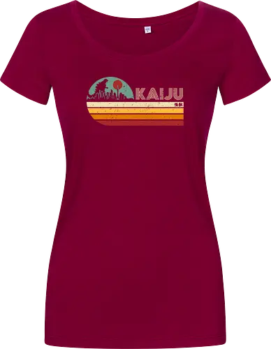 Kaiju vintage - anime, manga, japan, japanese art, retro, vintage, terror movie, great monster, king of the monsters, kaiju, Kaiju - Damen T-Shirt