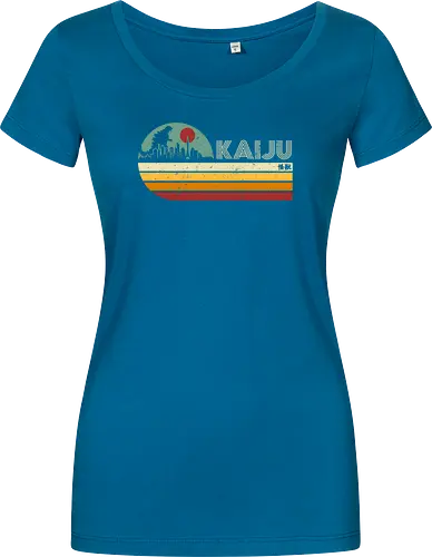 Kaiju vintage - anime, manga, japan, japanese art, retro, vintage, terror movie, great monster, king of the monsters, kaiju, Kaiju - Damen T-Shirt