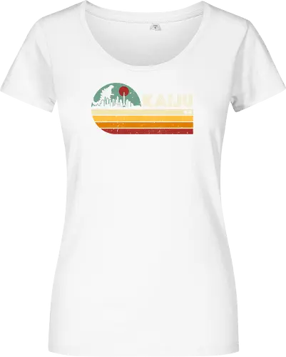 Kaiju vintage - anime, manga, japan, japanese art, retro, vintage, terror movie, great monster, king of the monsters, kaiju, Kaiju - Damen T-Shirt